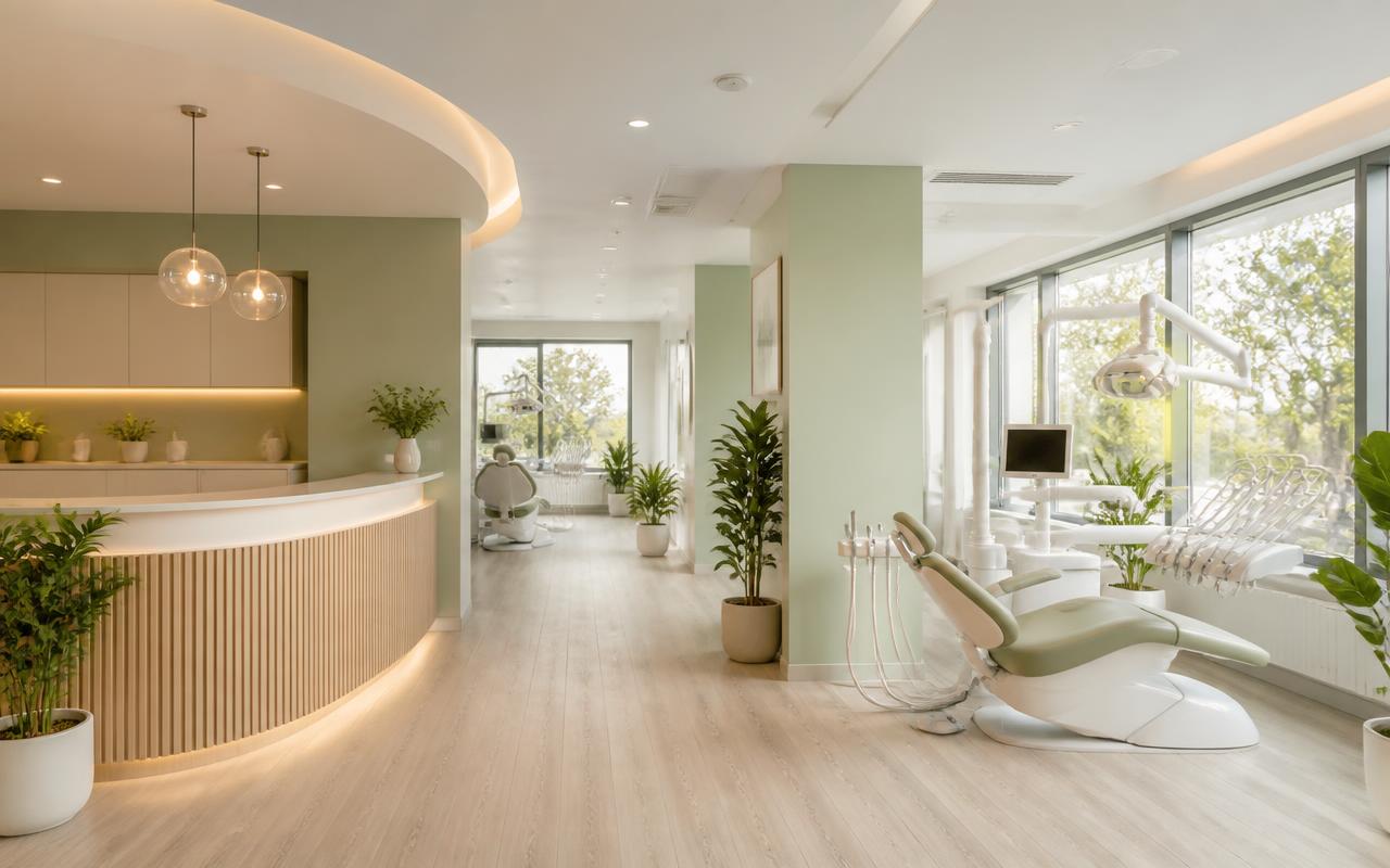 Modern and welcoming Modi Clinic dental treatment room